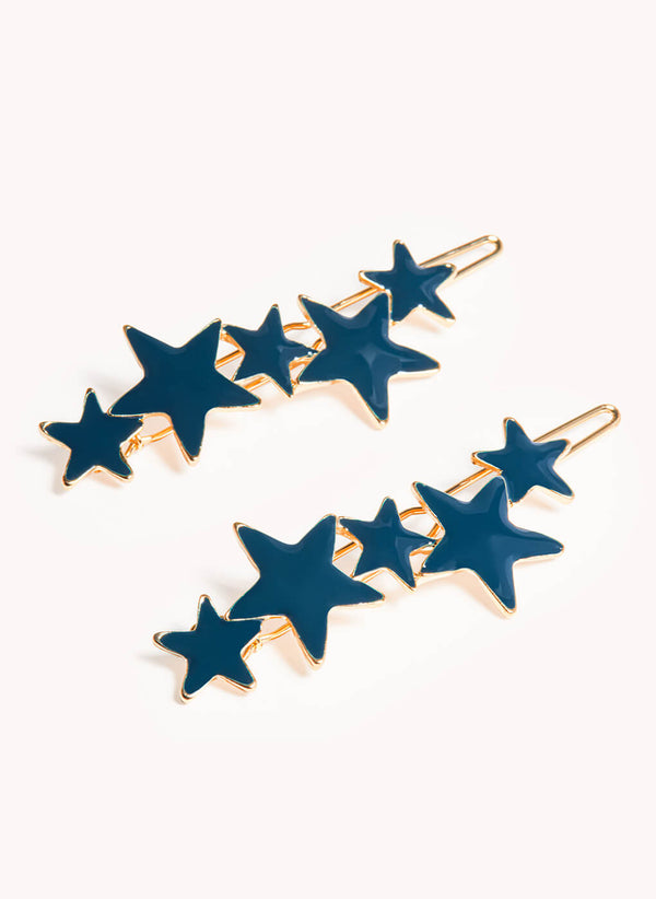 Star Enamel Clip - Color: Navy Blue